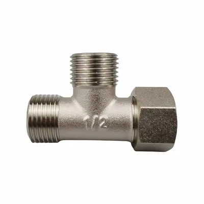 Accesorios de latón para conexión en T de fontanería